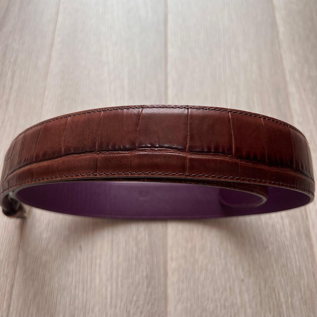 H*4様 エリオットローズ　本革型押しベルト