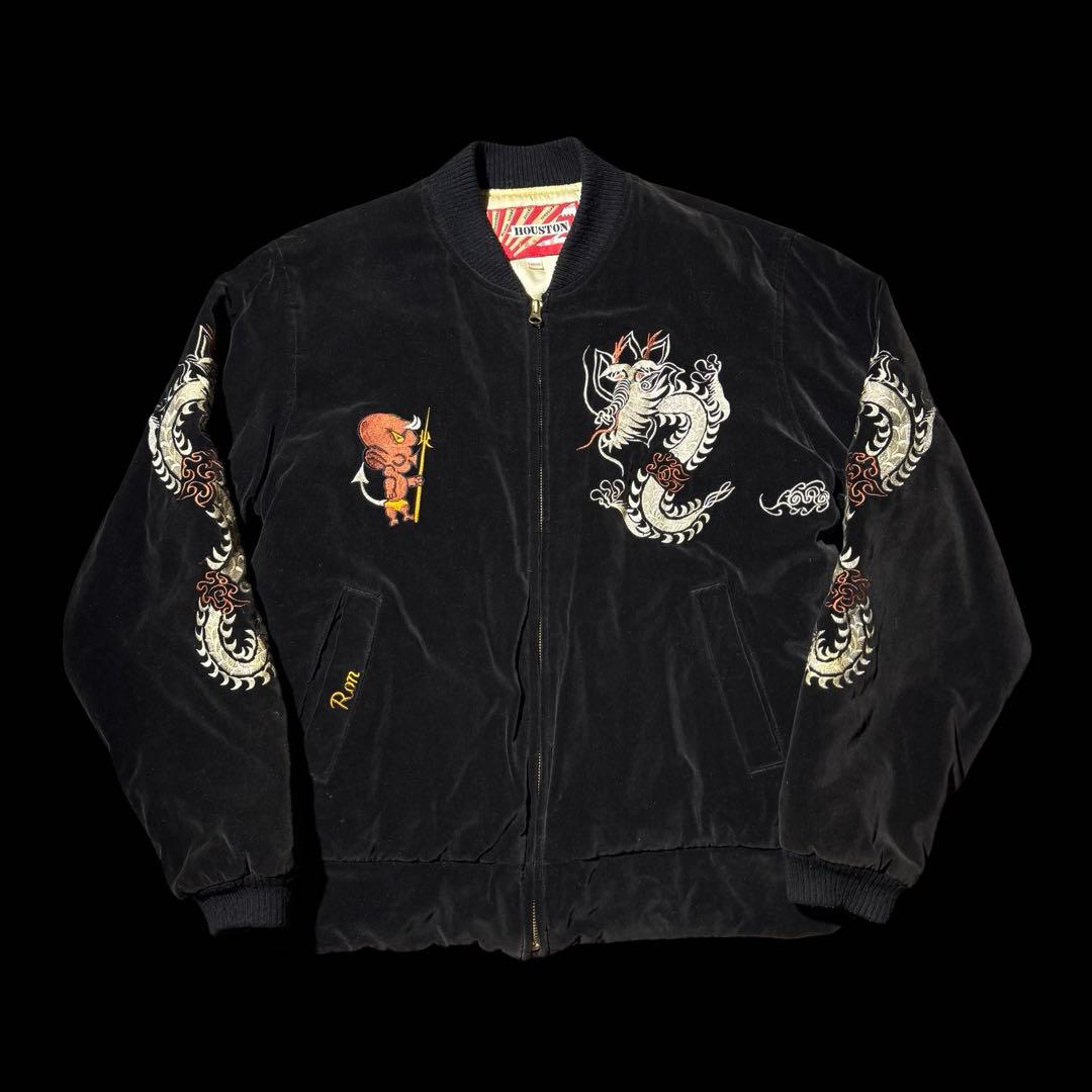 RARE! 90s houston 別珍 souvenir jacket