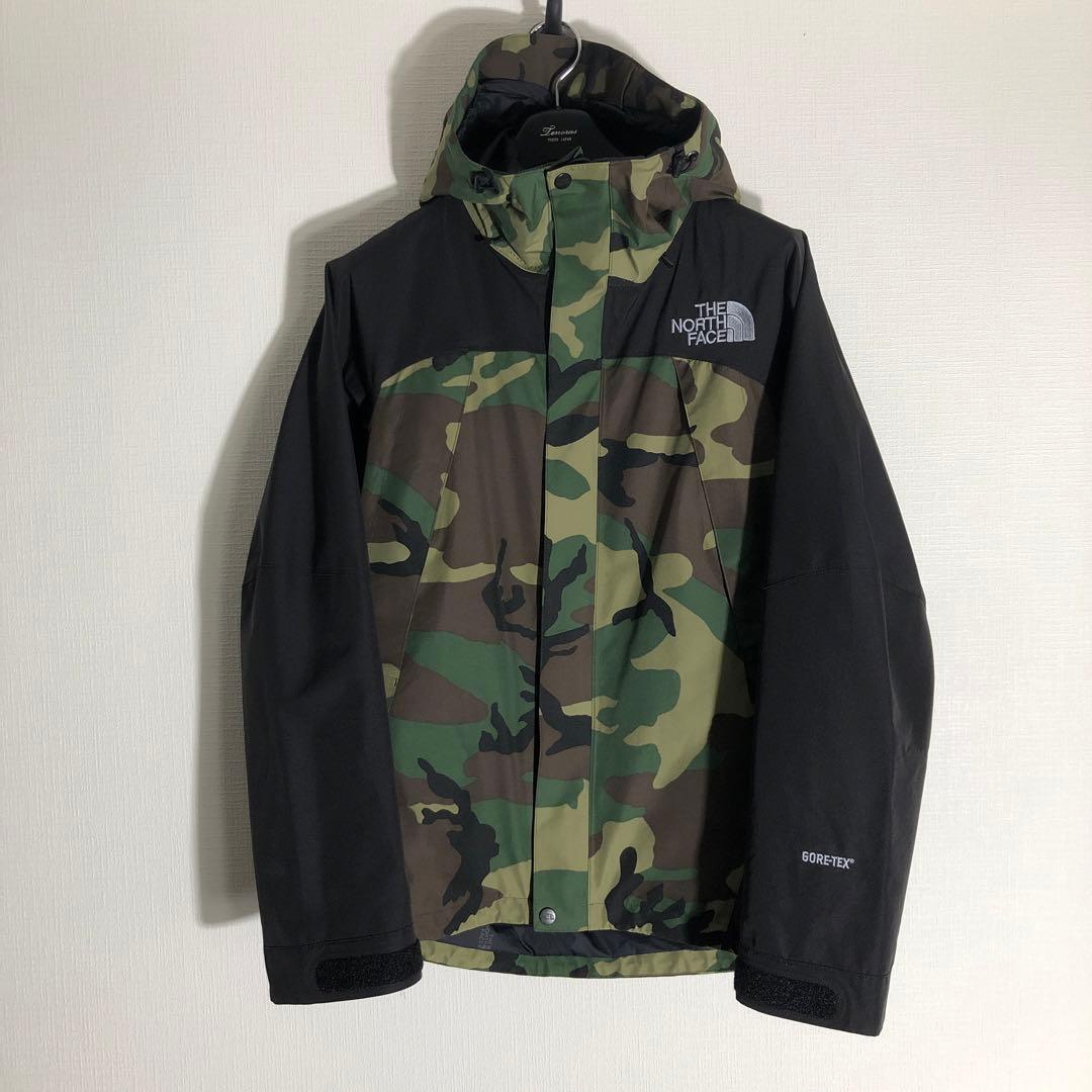 【レア美^o^♡】ノースフェイス　マウンテンジャケット　メンズM グリーンカモ