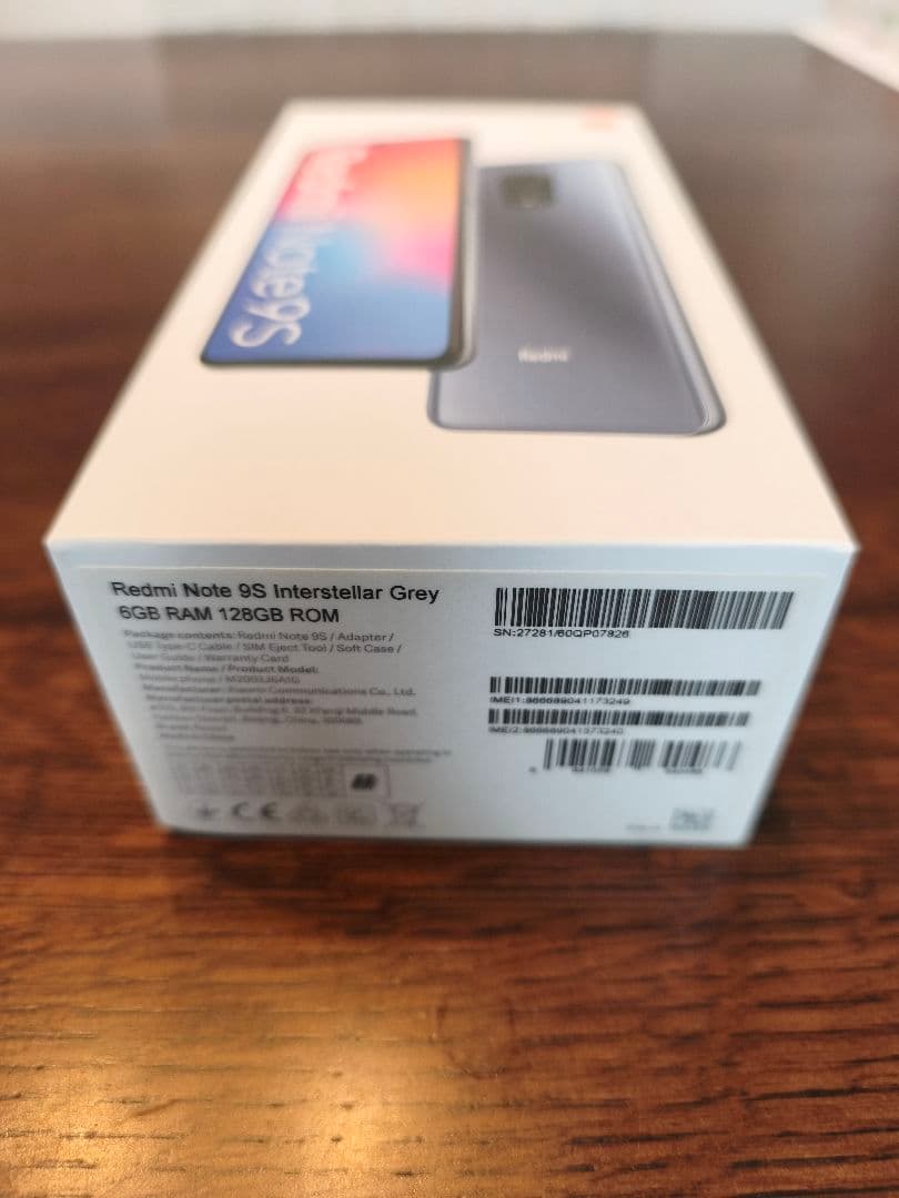 【美品】Xiaomi Redmi Note 9S 6GB＋128GB