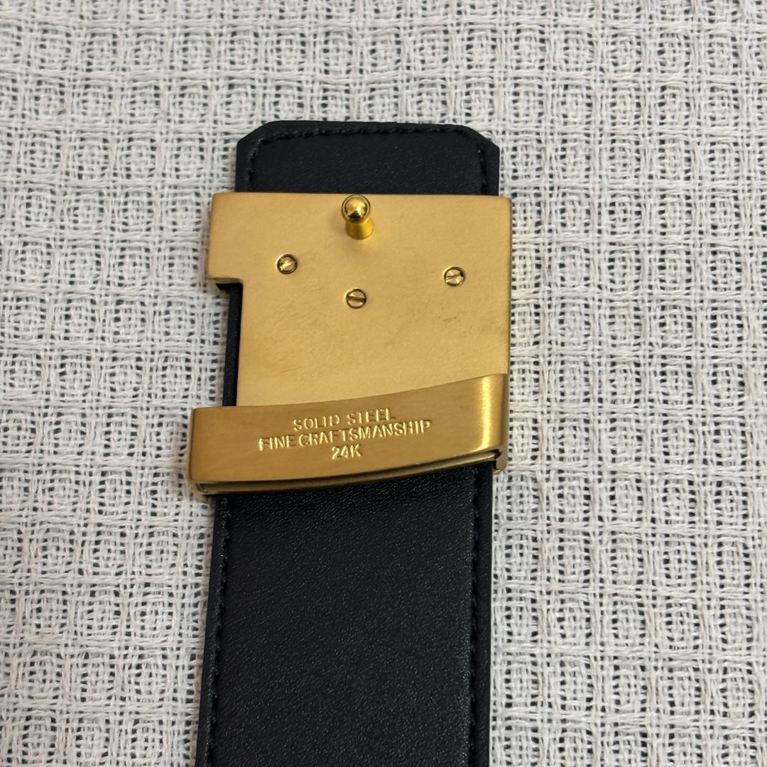 【ルイヴィトン】LVロゴベルト ブラック