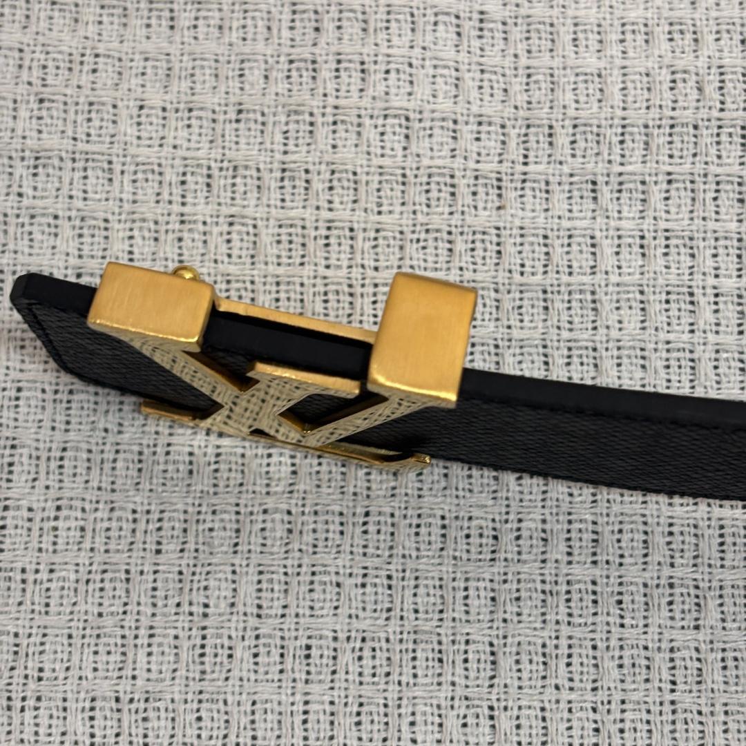 【ルイヴィトン】LVロゴベルト ブラック