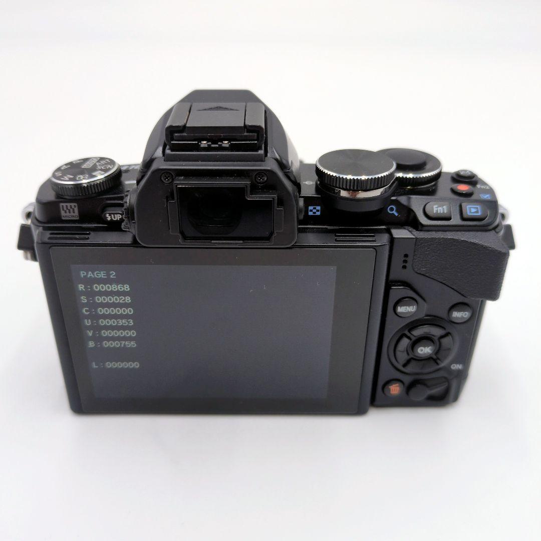 【極美品】OLYMPUS OM-D E-M10 ダブルズームキット ブラック