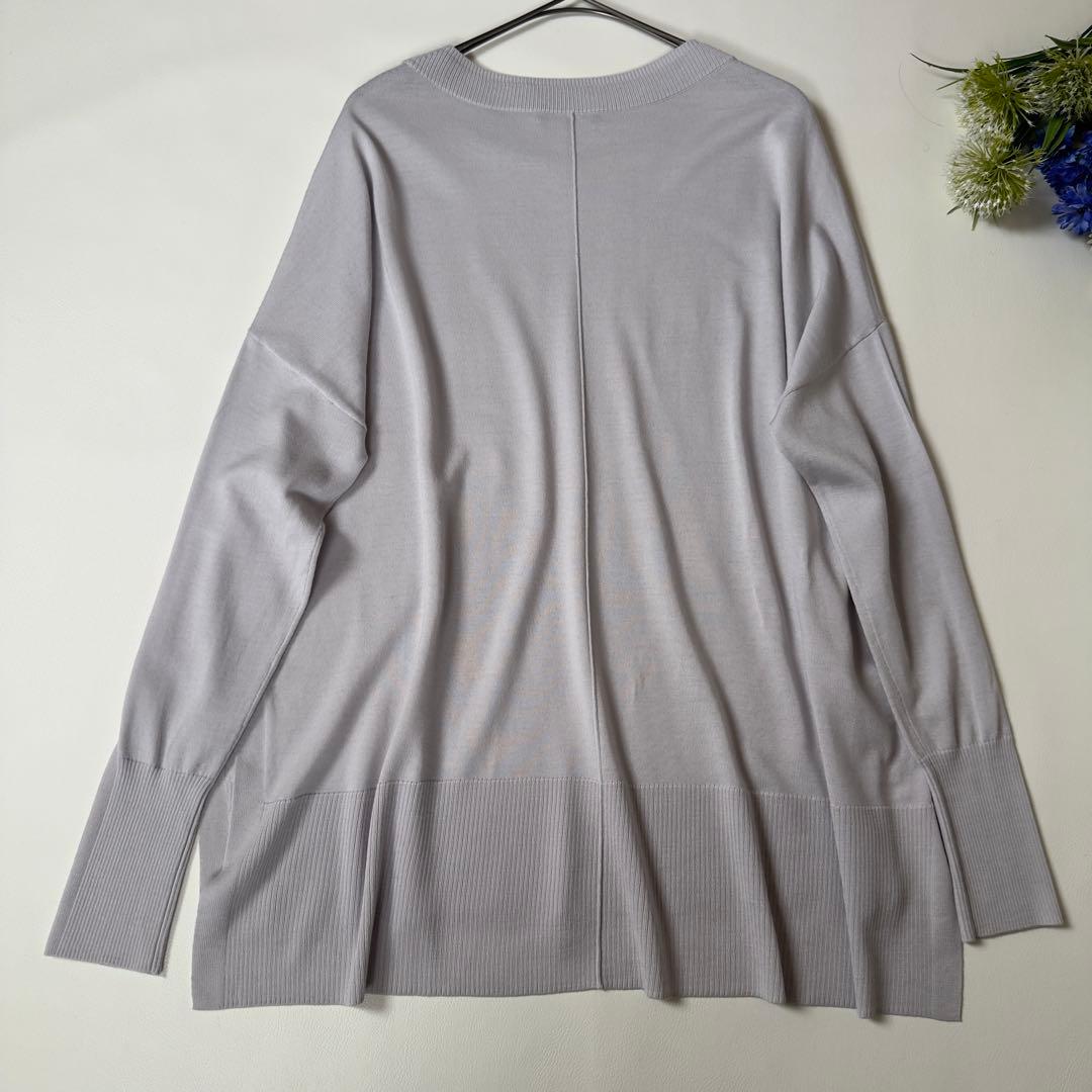 美品✨洗えるセオリーリュクス　ハイゲージワイドプルオーバー　ニット