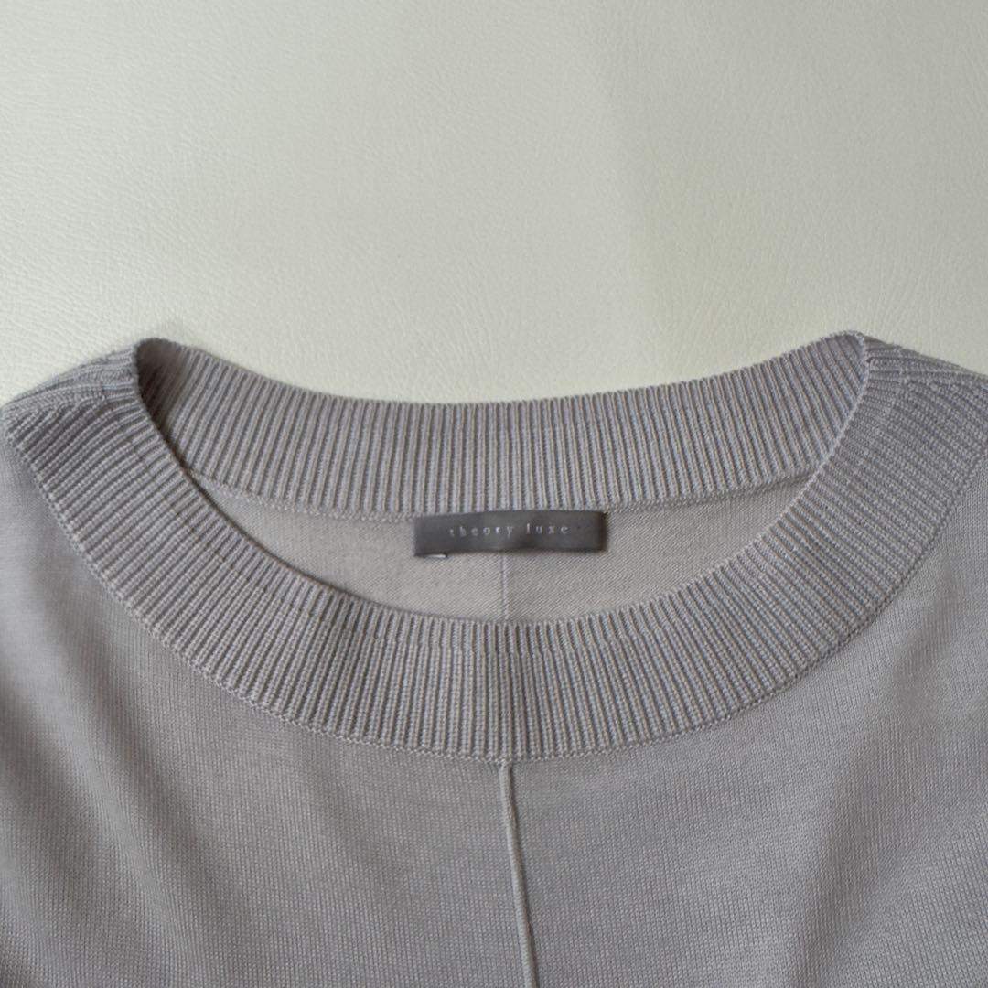 美品✨洗えるセオリーリュクス　ハイゲージワイドプルオーバー　ニット