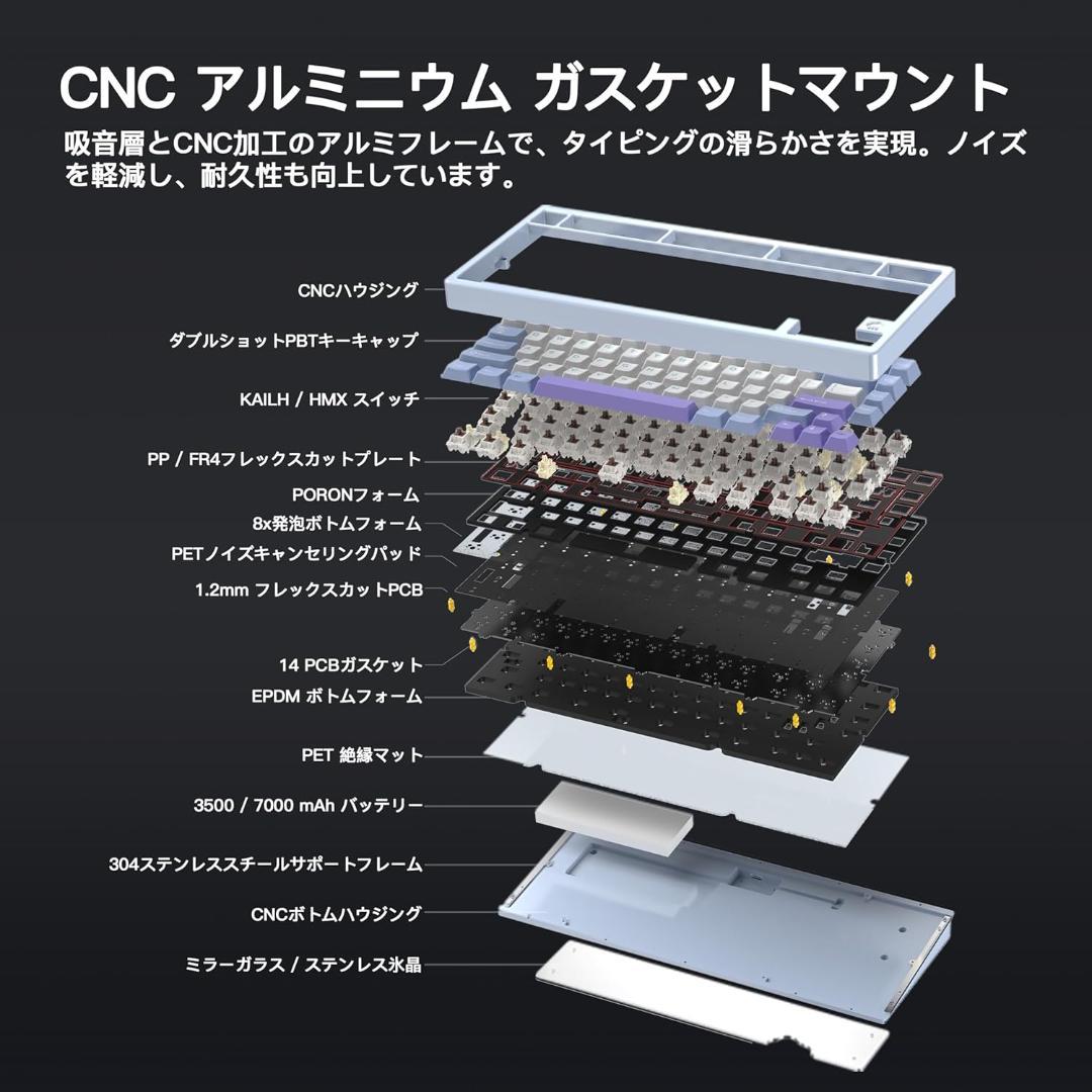 WOBKEY Rainy 75 Proメカニカルキーボード