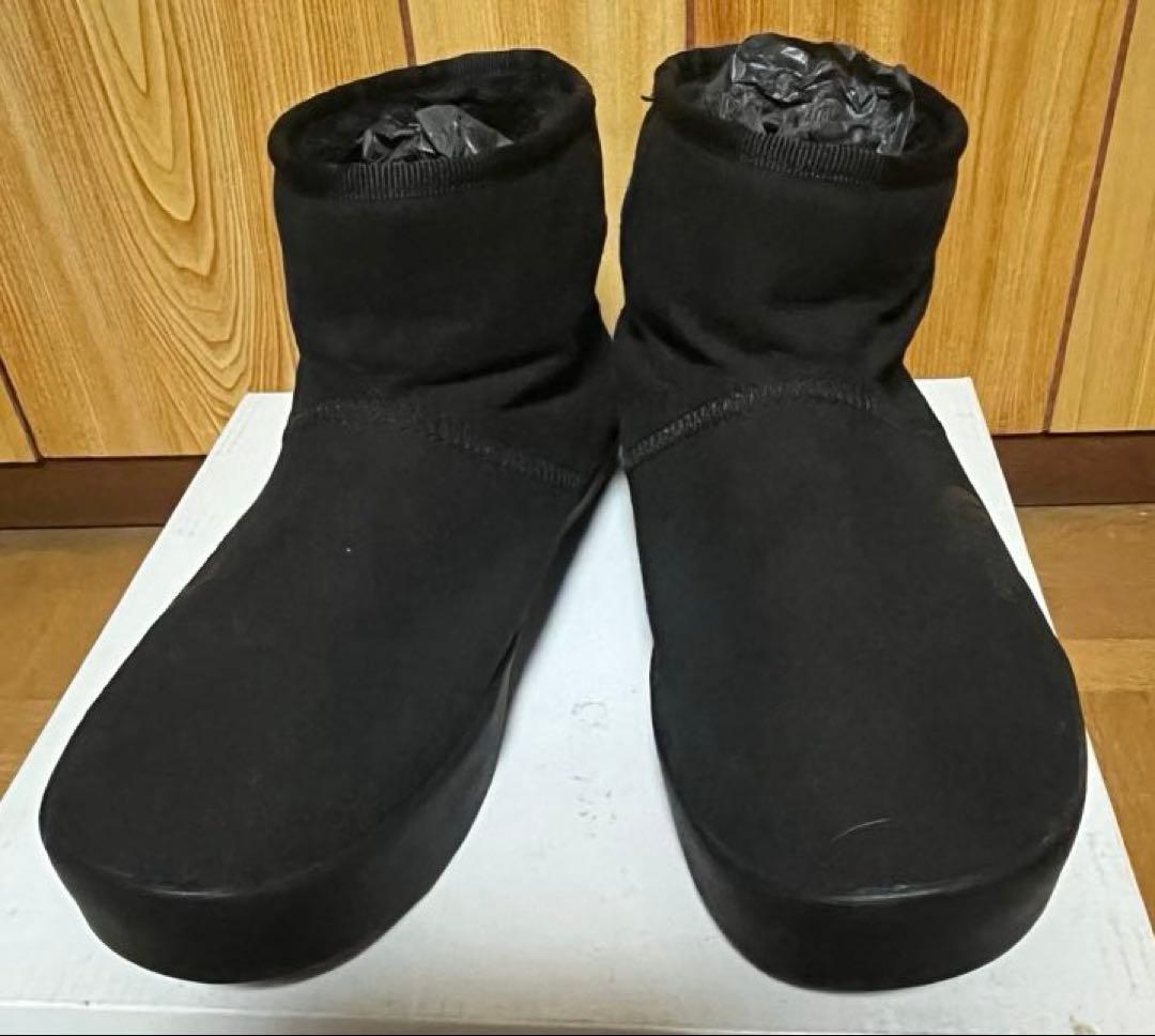 つる　THE NORTH FACE黒スリッポンブーツ24.0ノースフェイス