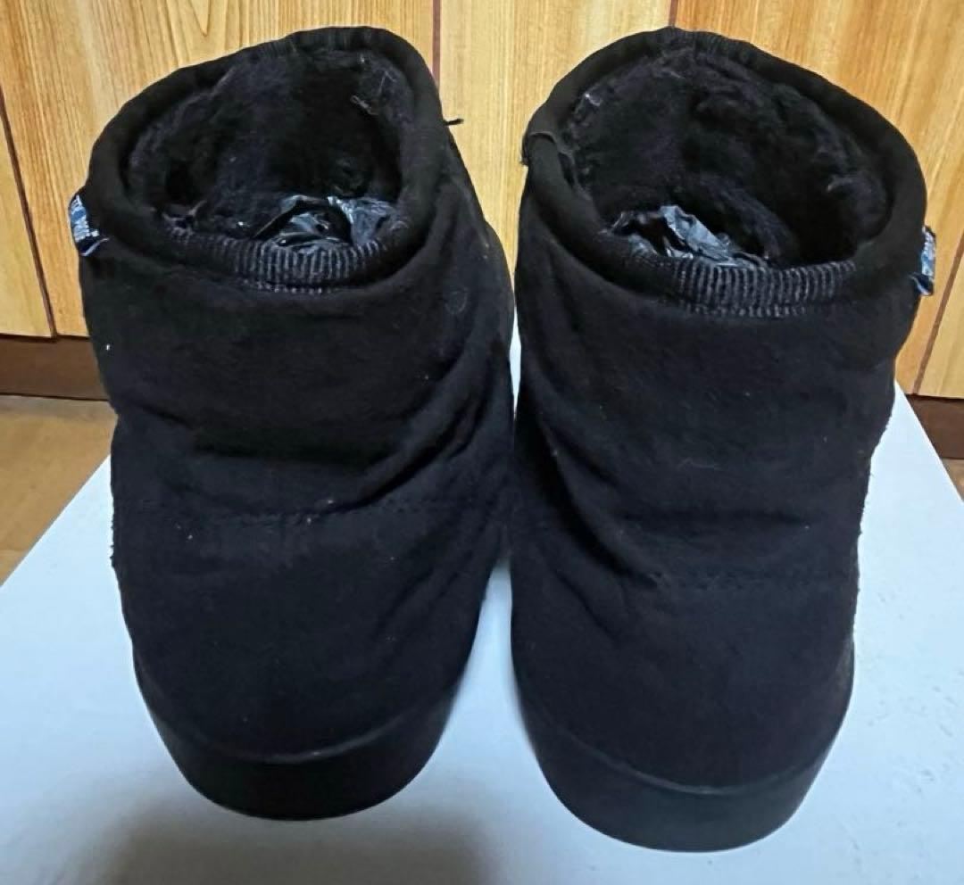 つる　THE NORTH FACE黒スリッポンブーツ24.0ノースフェイス