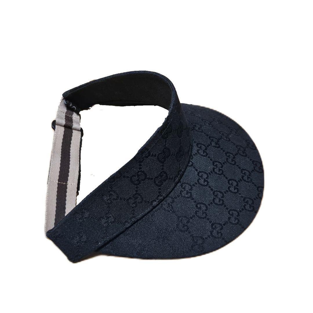 GUCCI GG柄 ロイターロッキング ブラック サンバイザー