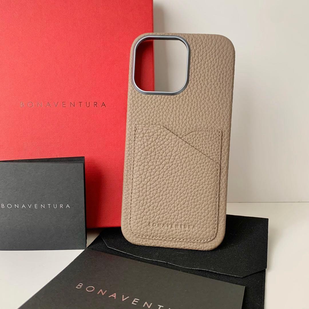 【BONAVENTURA】iPhoneケース 16 ProMAX エトープ　新品