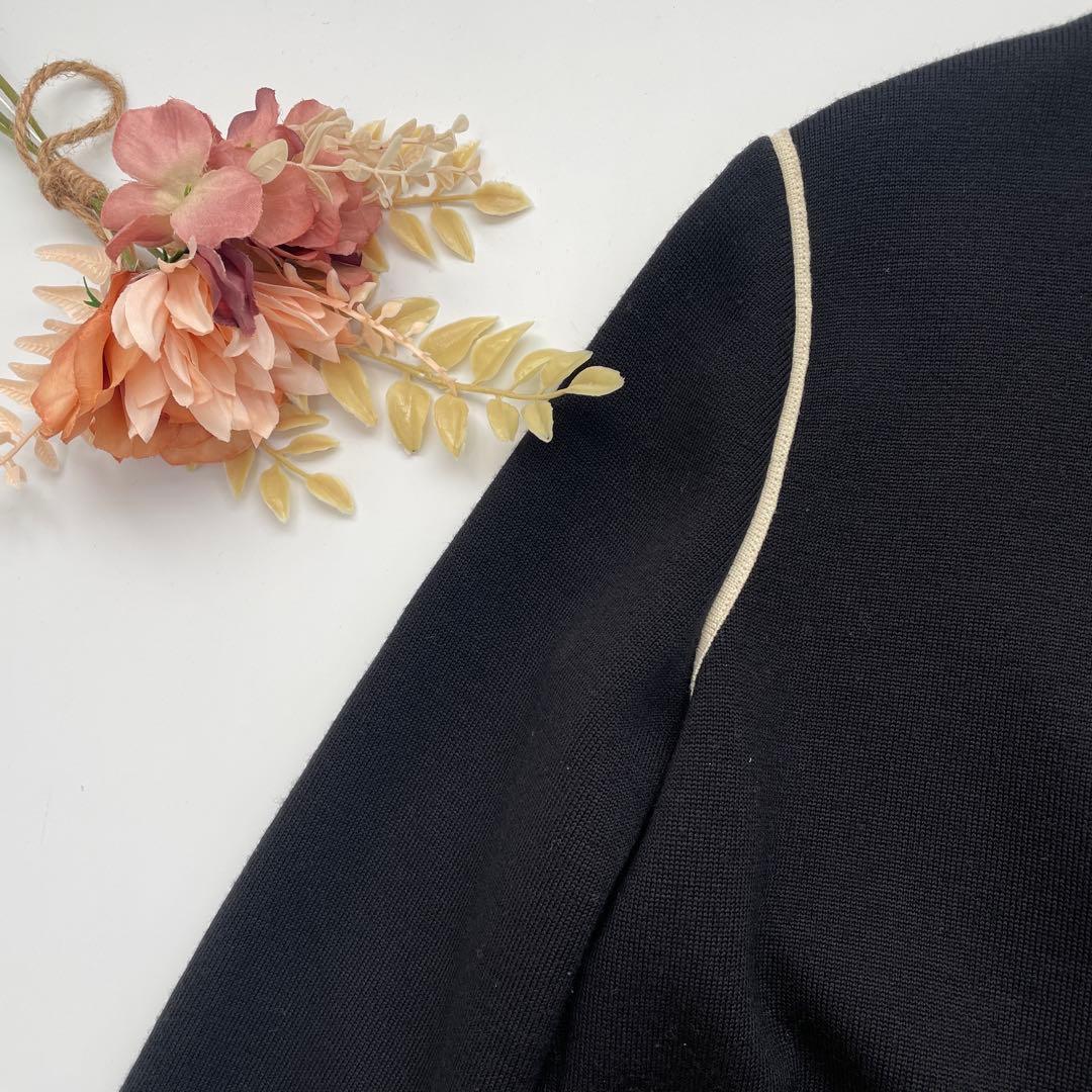 EPOCA エポカ　ニット　パイピング　ロングワンピース　コート　40