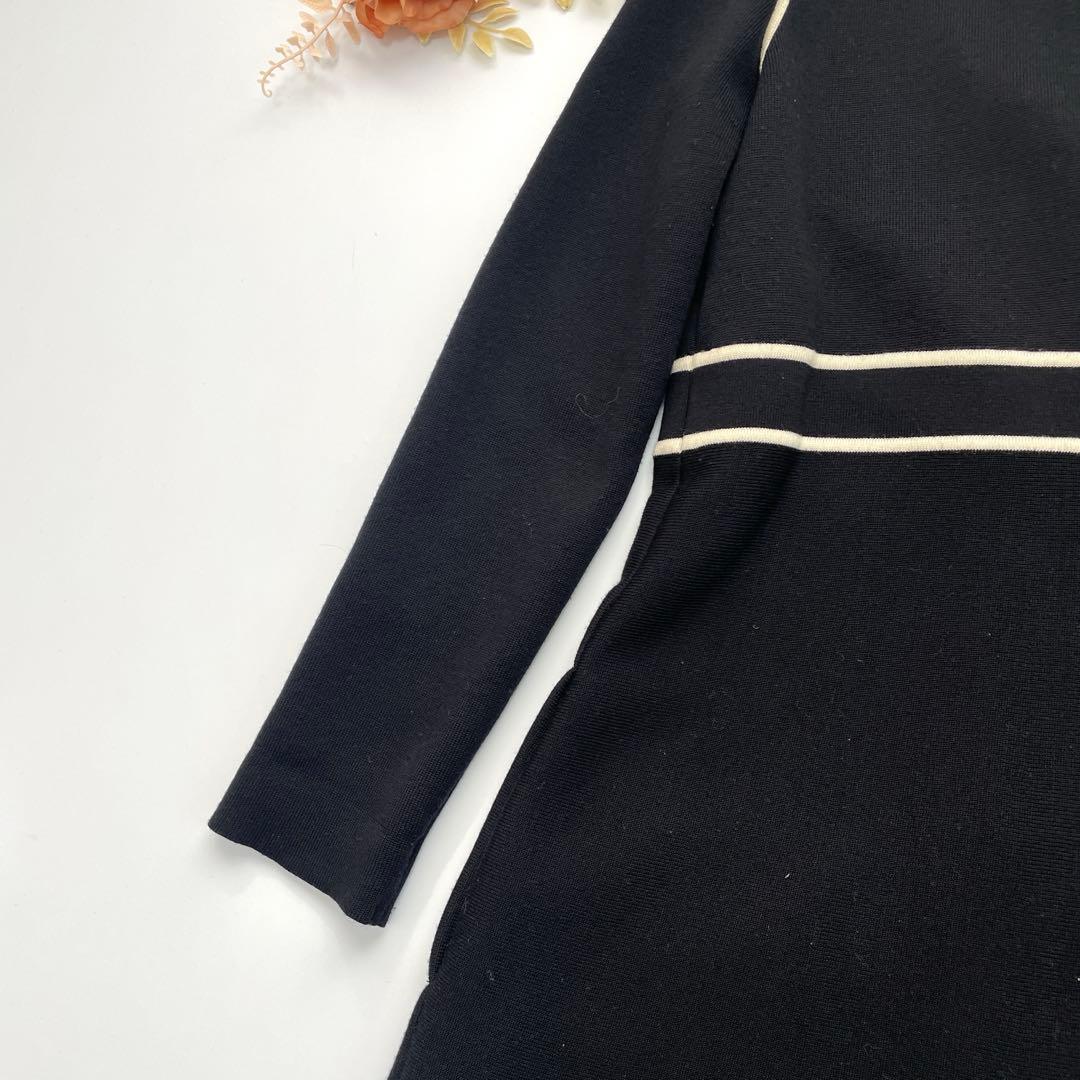 EPOCA エポカ　ニット　パイピング　ロングワンピース　コート　40