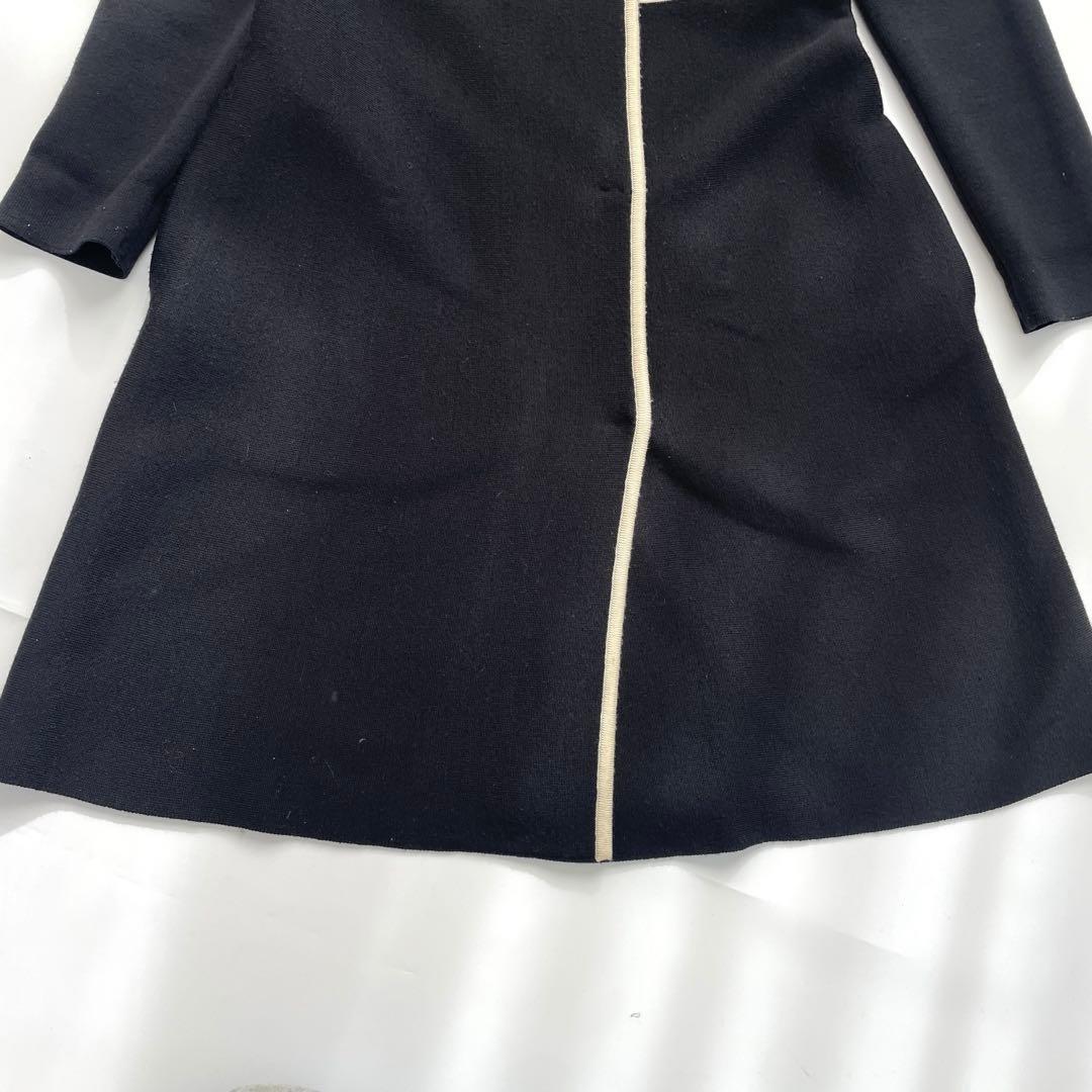 EPOCA エポカ　ニット　パイピング　ロングワンピース　コート　40