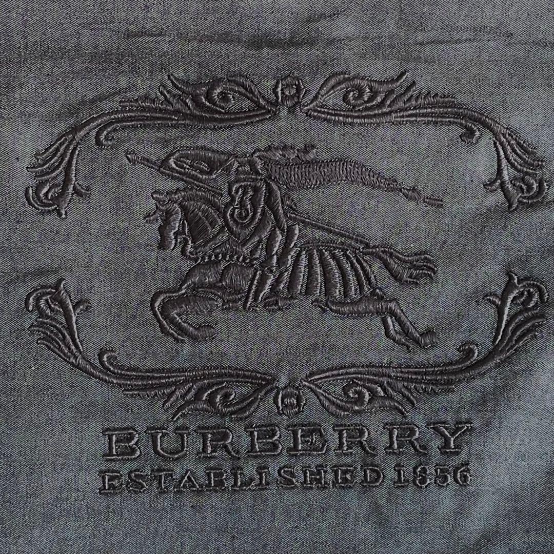 かい様わ専用バーバリー トートバッグ ホースロゴ 刺繍 ノバチェック グレー 黒