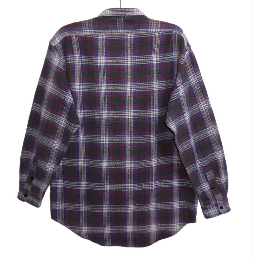 90’s RRL ダブルアールエル 三ツ星タグ チェック コットン ネルシャツ