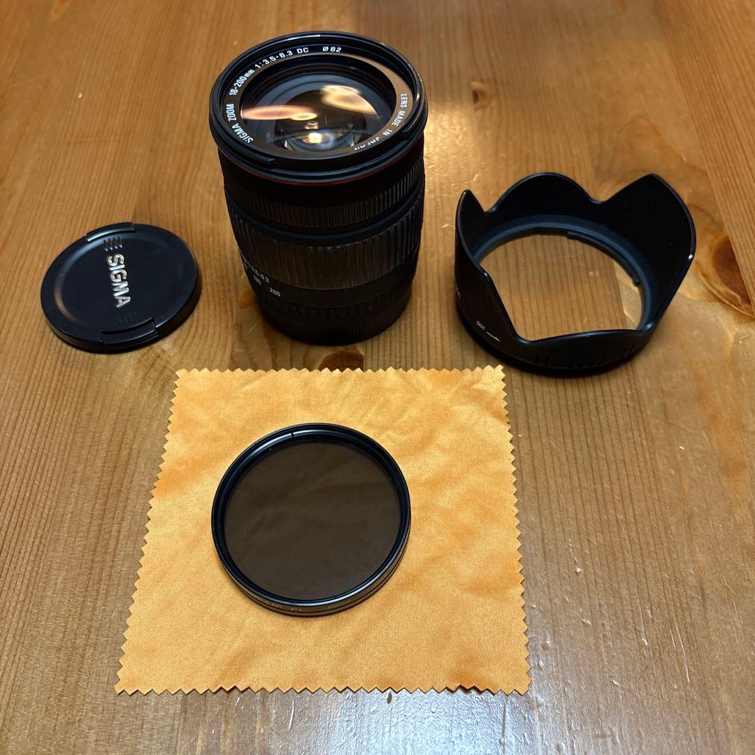 レンズ(ズーム) SIGMA 18-200 1:3.5-6.3 DC FOR CANON