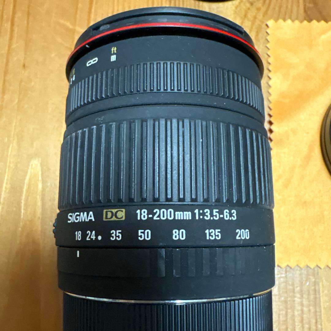 レンズ(ズーム) SIGMA 18-200 1:3.5-6.3 DC FOR CANON