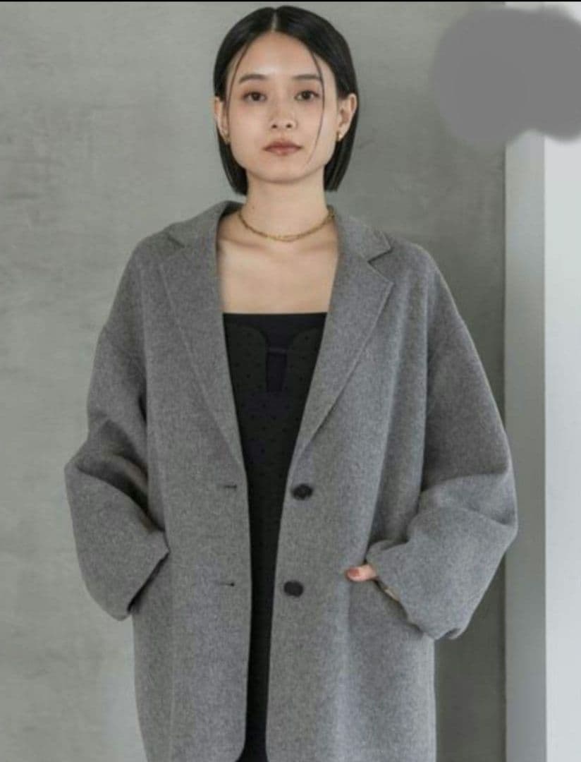 t*u様 Apart by　カシープテーラージャケットコート　グレー