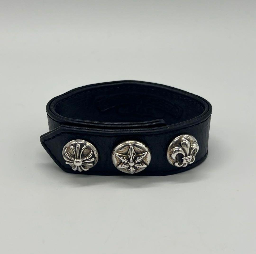 クロムハーツ CHROME HEARTS マルチ3ボタン2スナップ ブレスレット