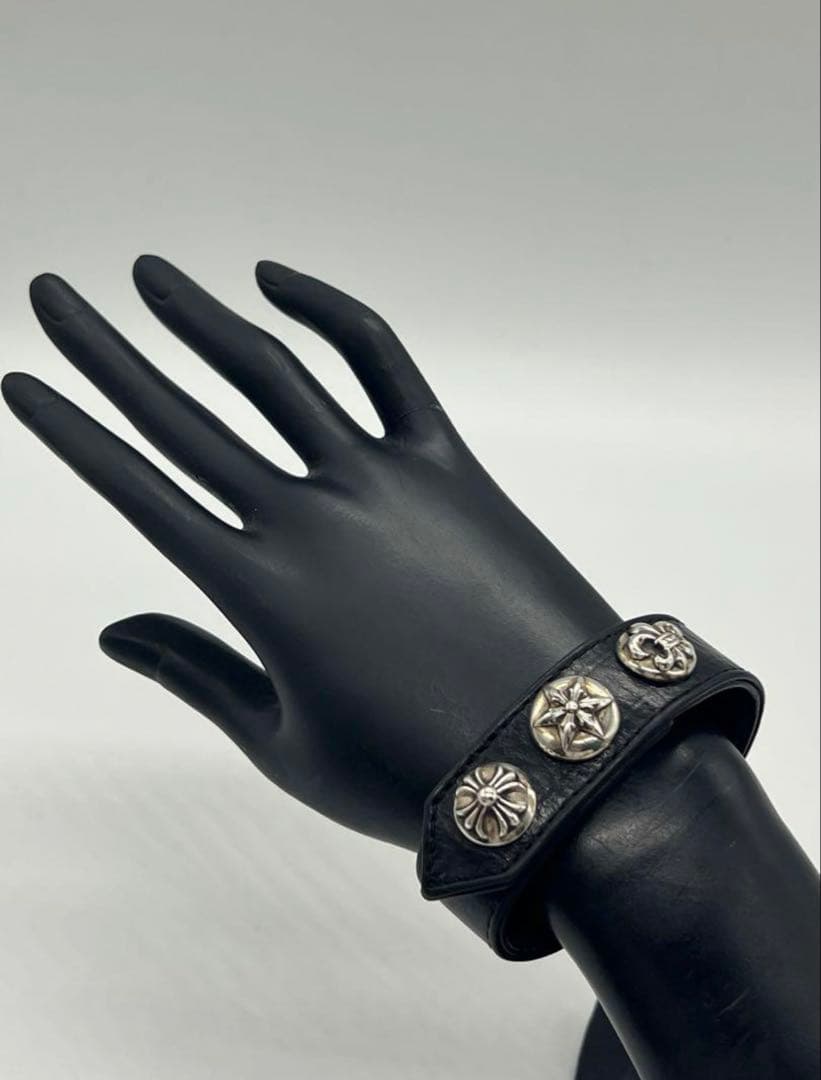 クロムハーツ CHROME HEARTS マルチ3ボタン2スナップ ブレスレット