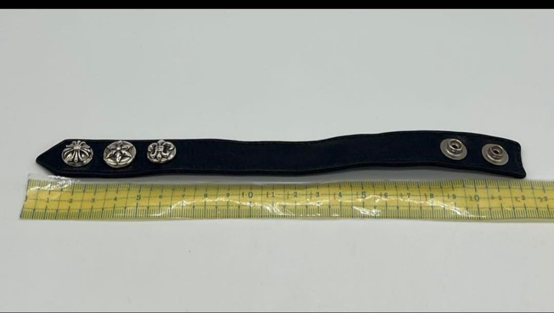 クロムハーツ CHROME HEARTS マルチ3ボタン2スナップ ブレスレット