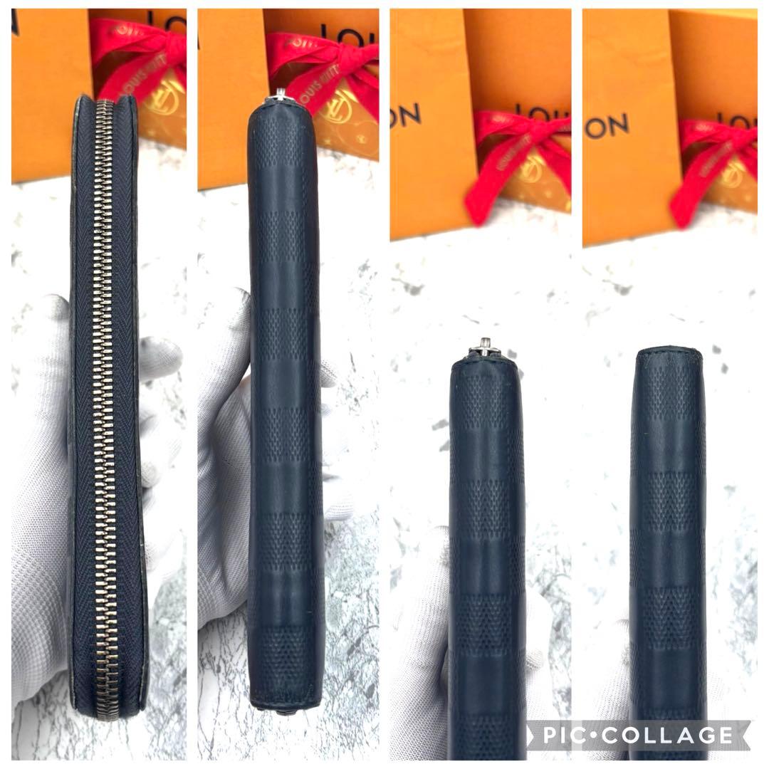 【極美品】 ルイヴィトン ダミエ アンフィニ ヴェルティカル 長財布