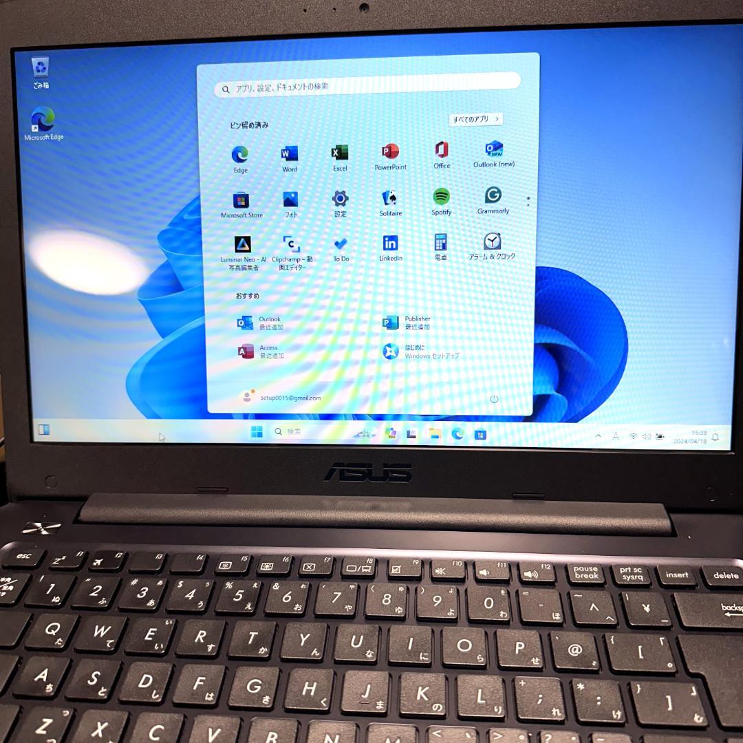 【L♡】【Win11・Office2021】 ASUS ノートPC14型