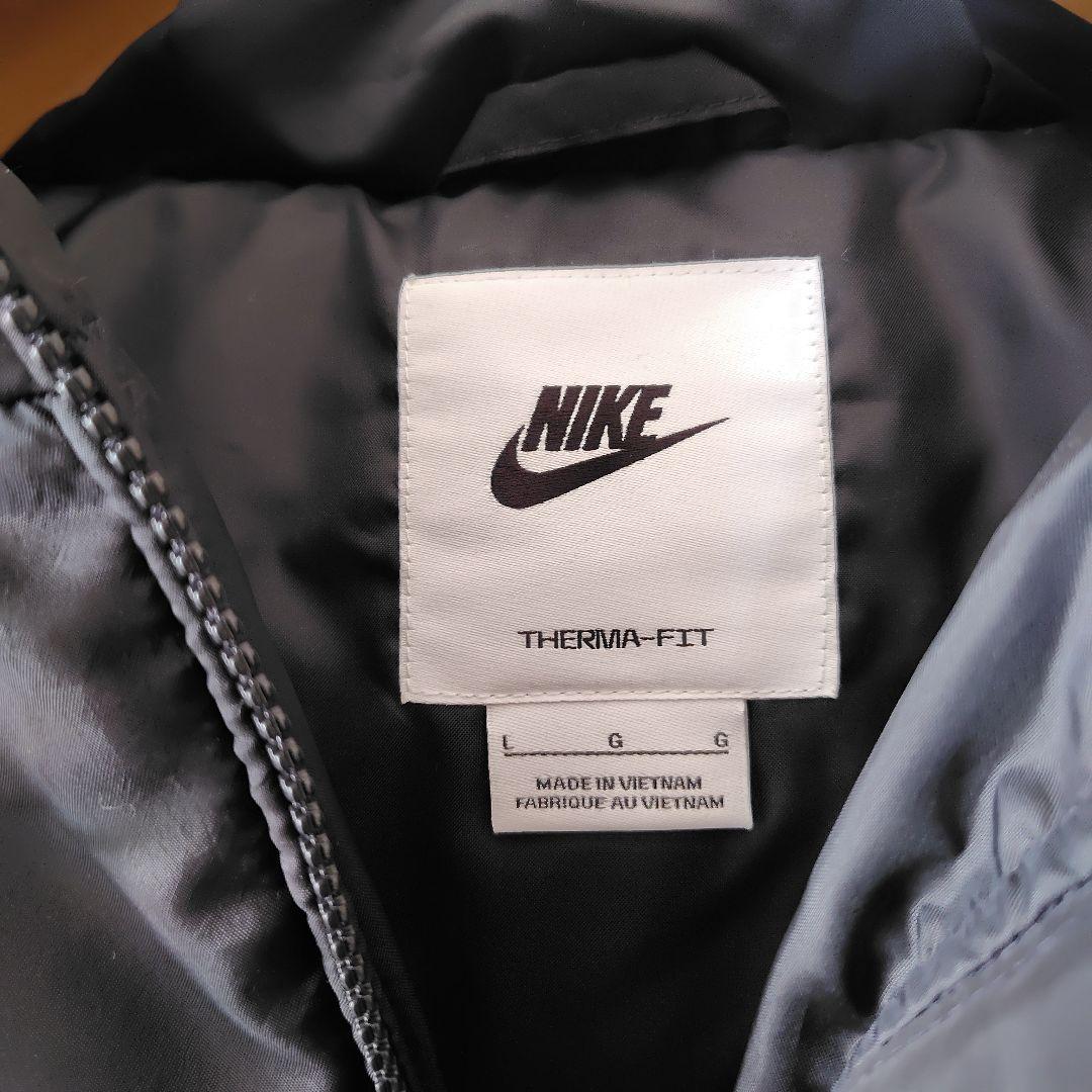 Nike ブラック ダウンジャケット Lサイズ　ナイキベンチコート