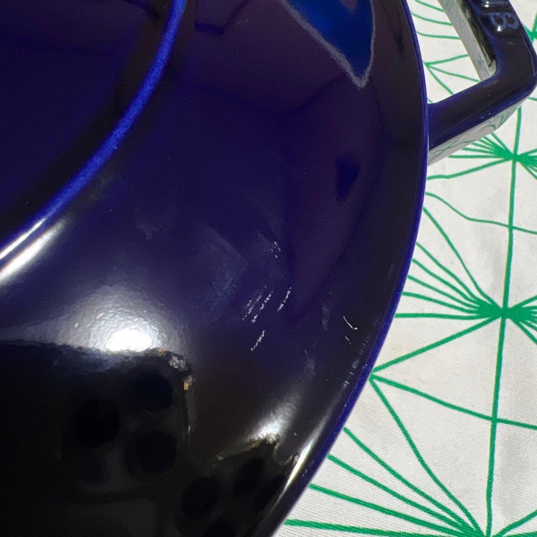 値下げしました1/19 STAUB ブレイザー グランブルー 24cm ストウブ