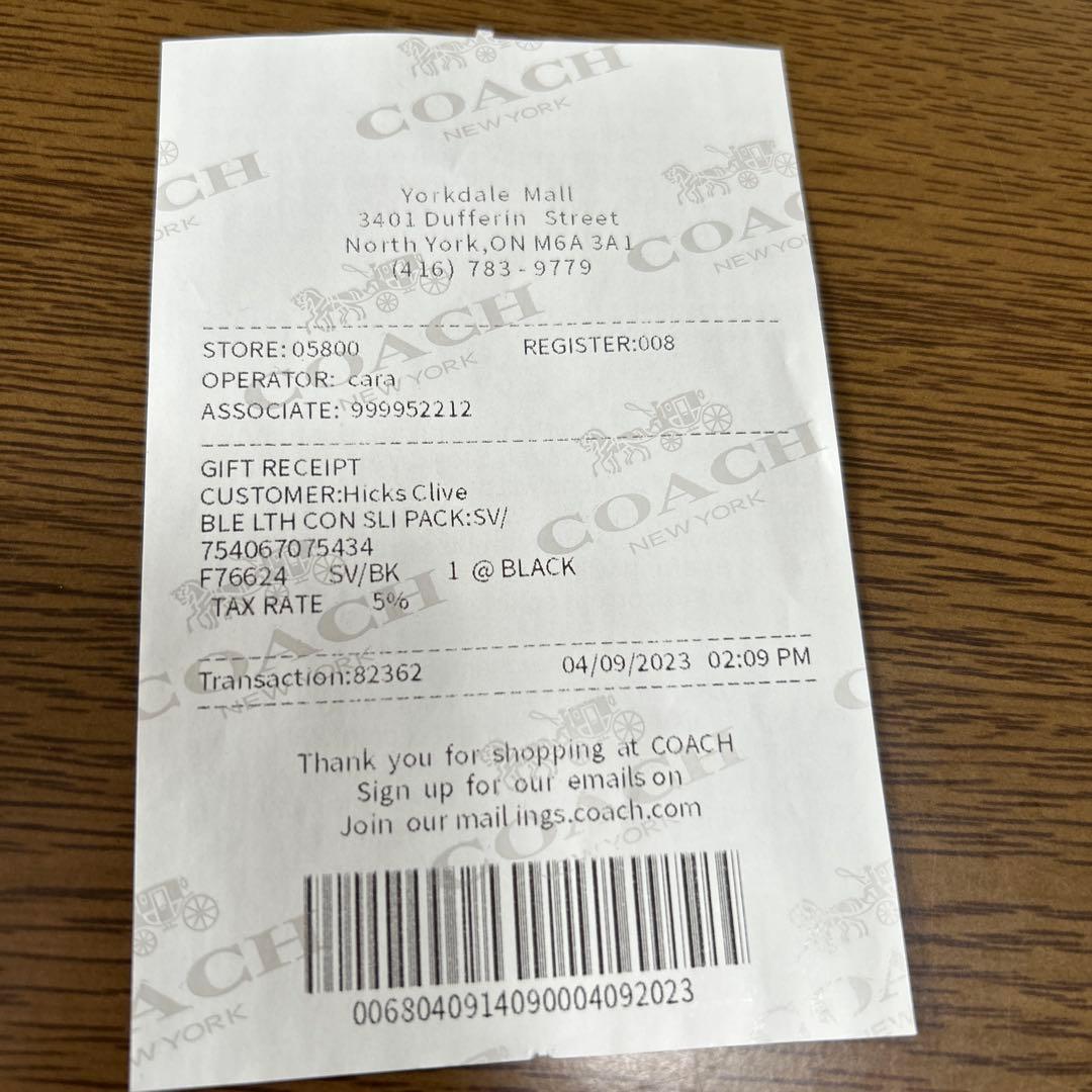 コーチ　リュック　ブラック