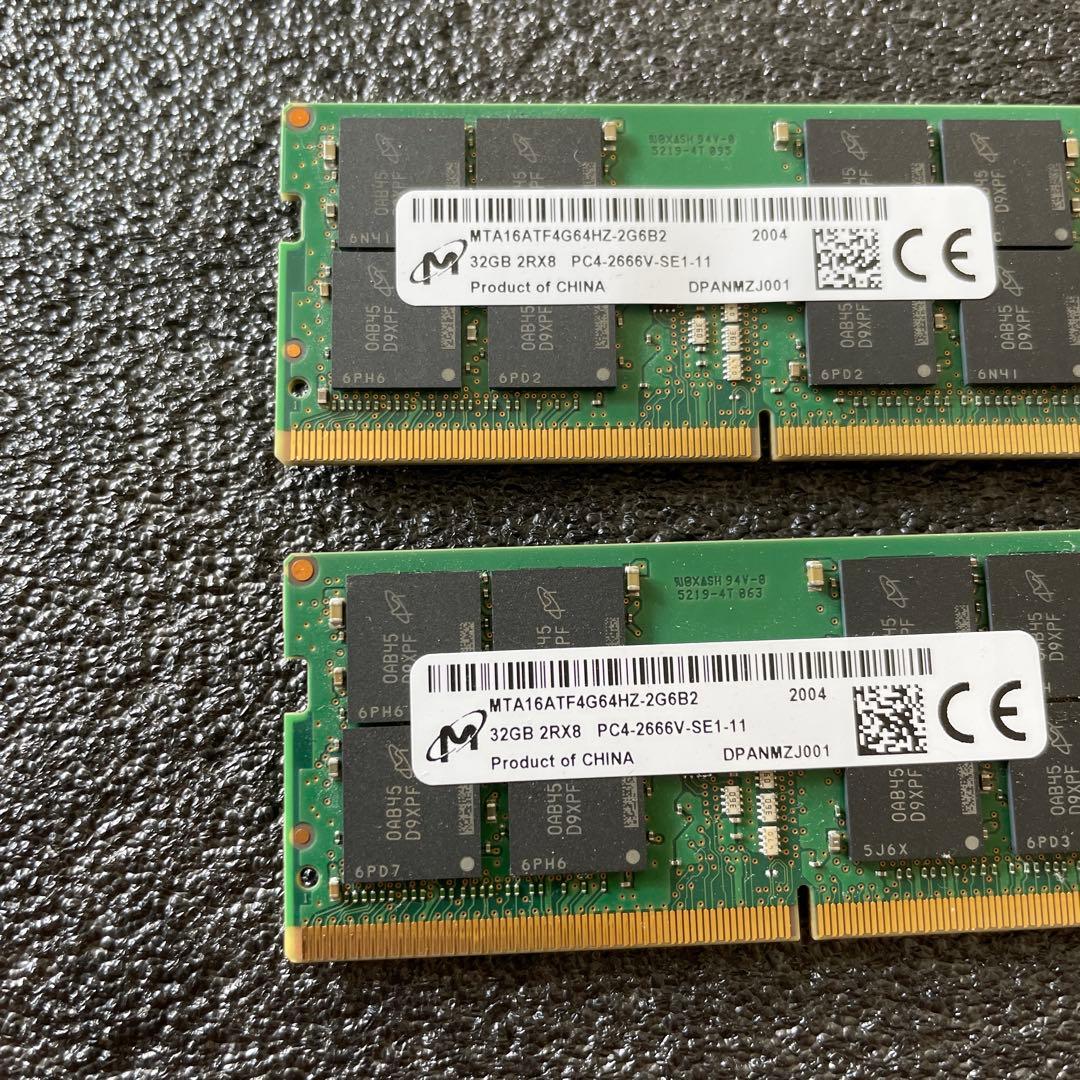 crucial DDR4-2666 CT32G4SFD8266 2枚組64GB