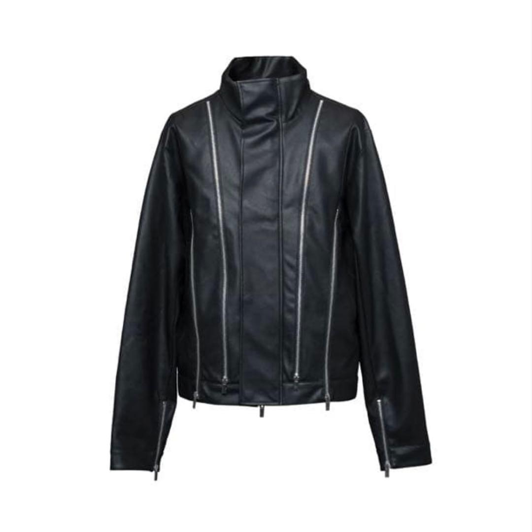 【完売品】Jentlouis Leather Zipped Jacket M