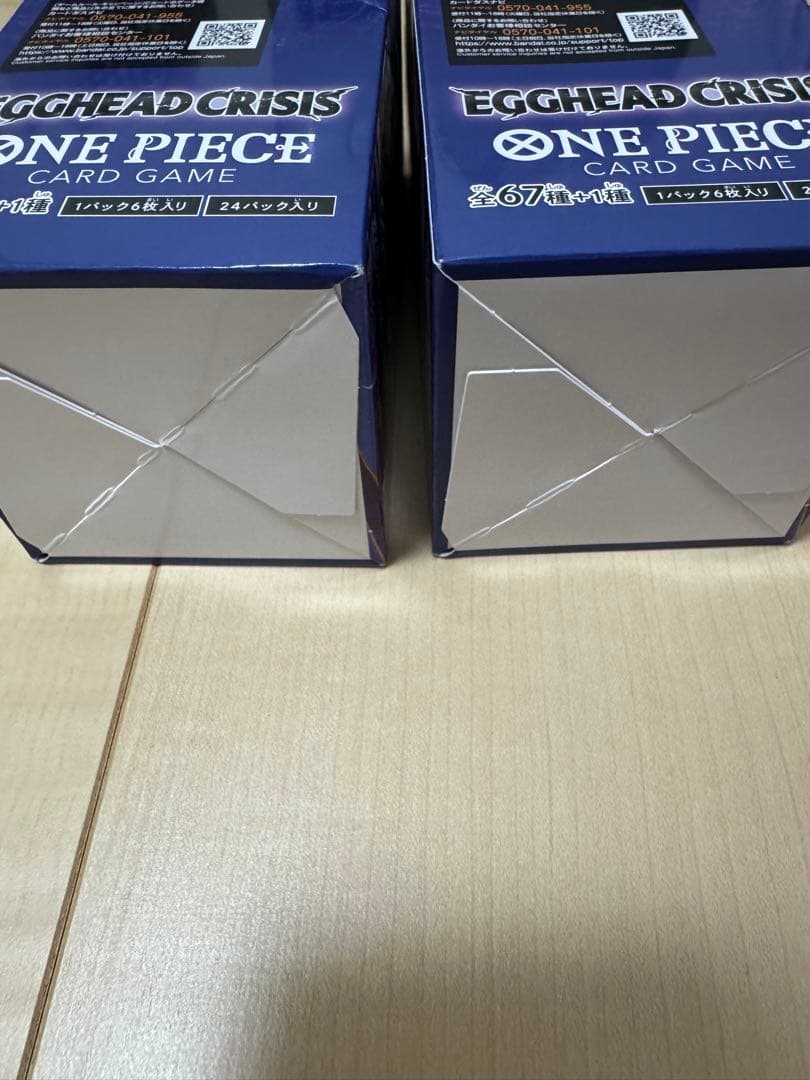 EGGHEAD CRISIS ONE PIECEカードゲーム 2BOX テープ付