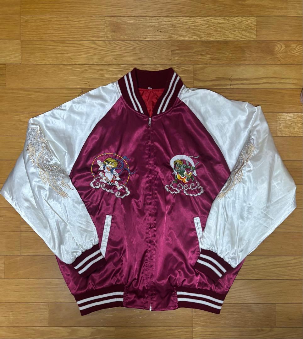 星姫？　HOSHIHIME？　スカジャン　3L 和柄　刺繍　風神雷神