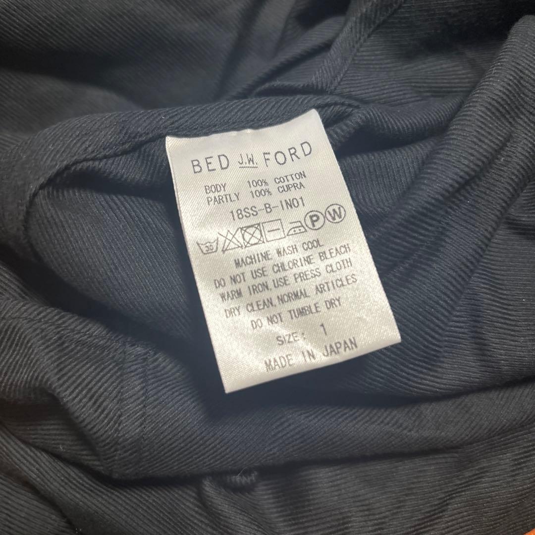 BED J.W. FORD | ベッドフォード　スキッパー シャツ　ブラック