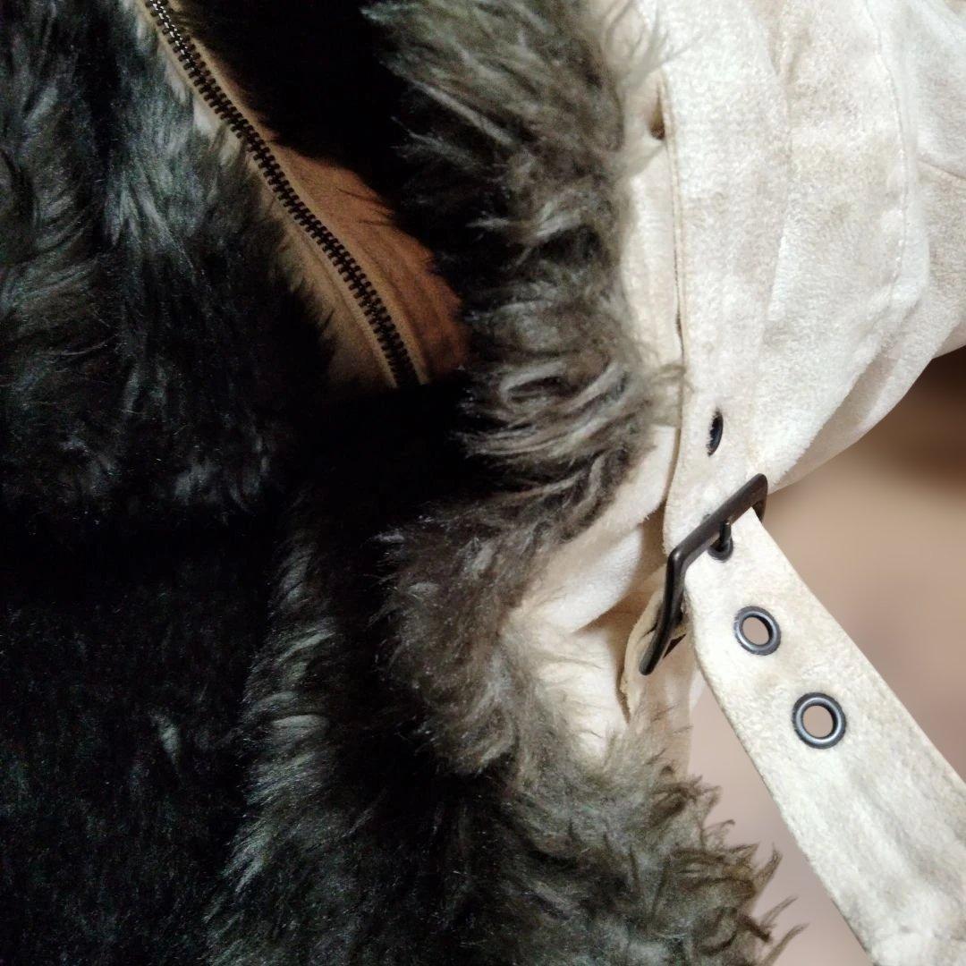 ✙y2k【SCHLUSSEL】スエード・ライダーズジャケット ホワイト