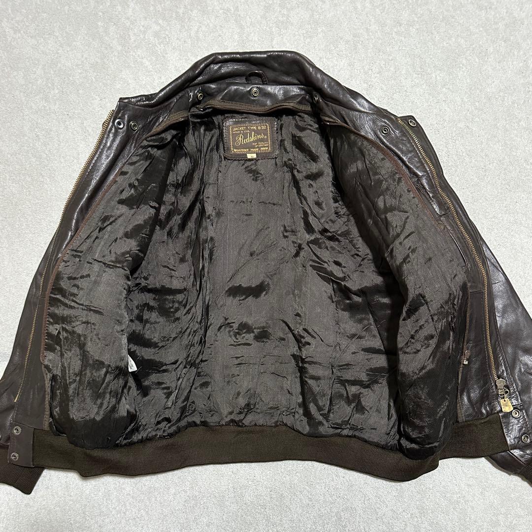 専用★希少✨B32 Redskins レザージャケット　ブラウン　茶色　短丈