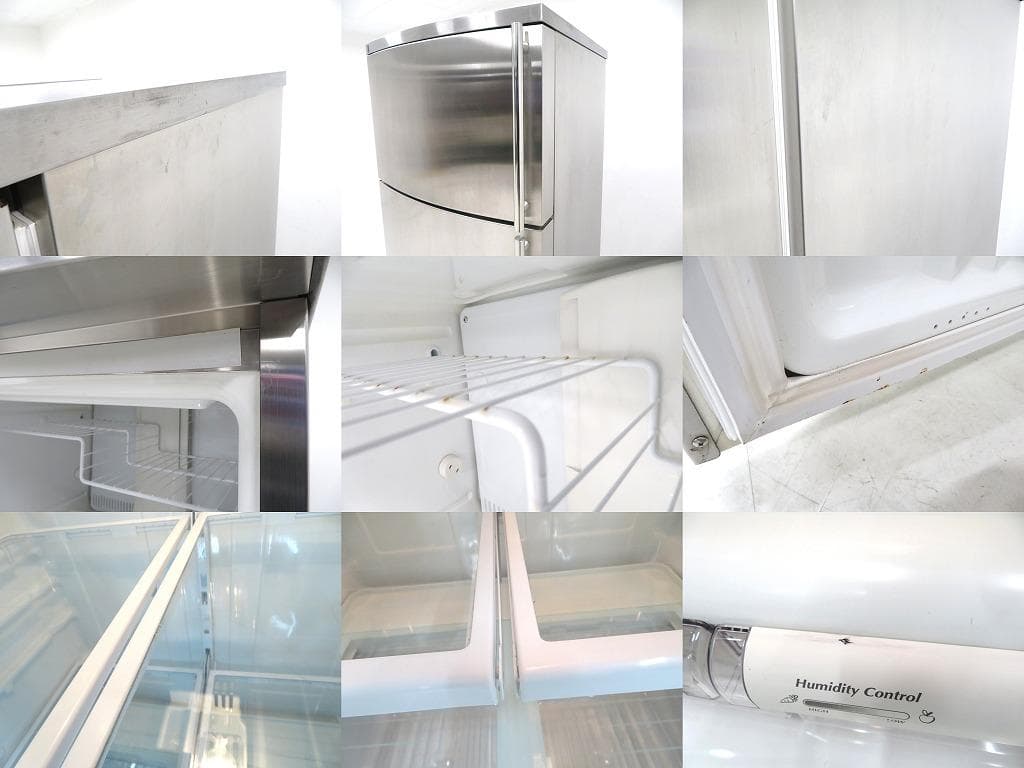 美品　GE　ステンレス　2ドア　大型　冷凍庫　冷蔵庫　モダン　高級