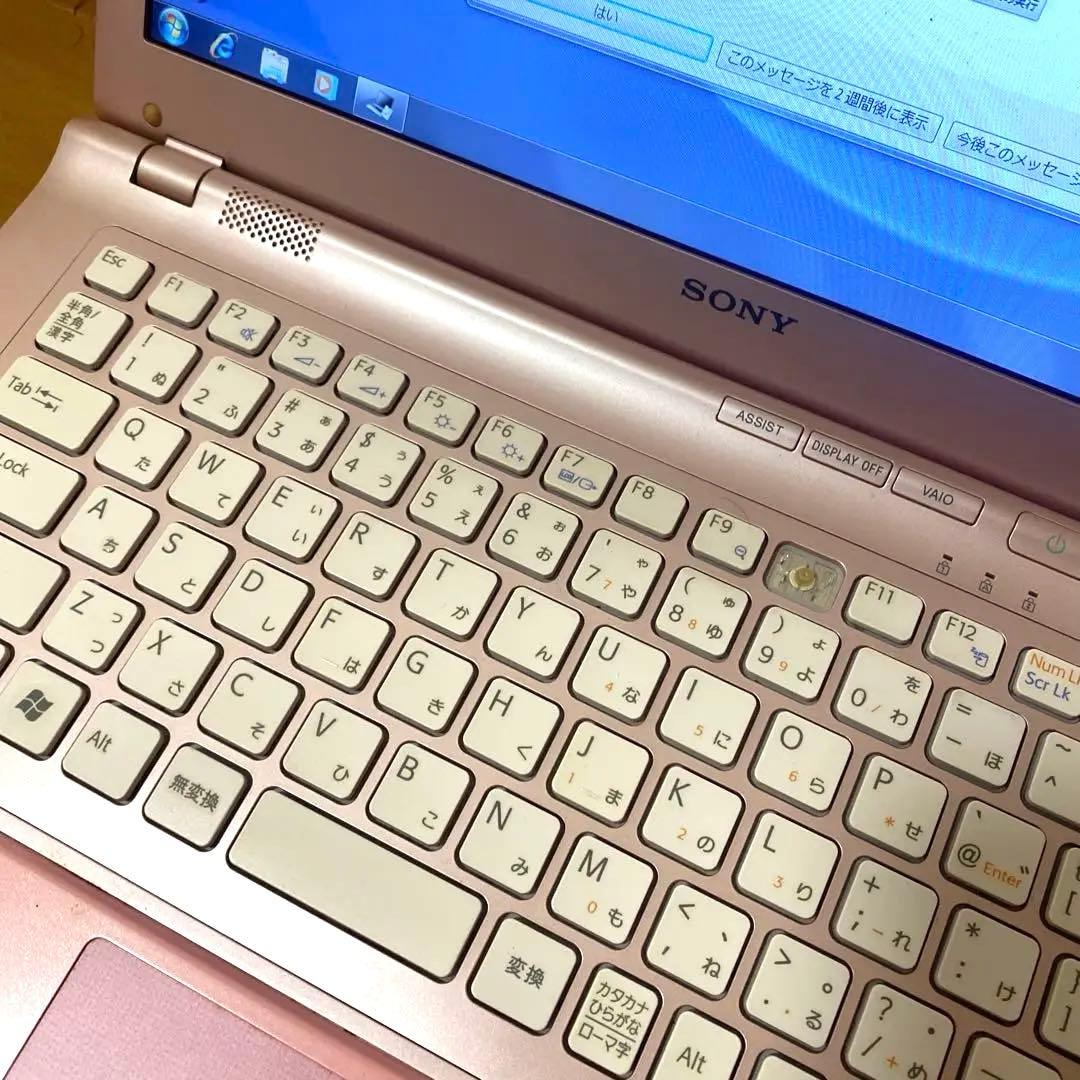 SONY VAIO PC キティーマウス　windows7 ピンク