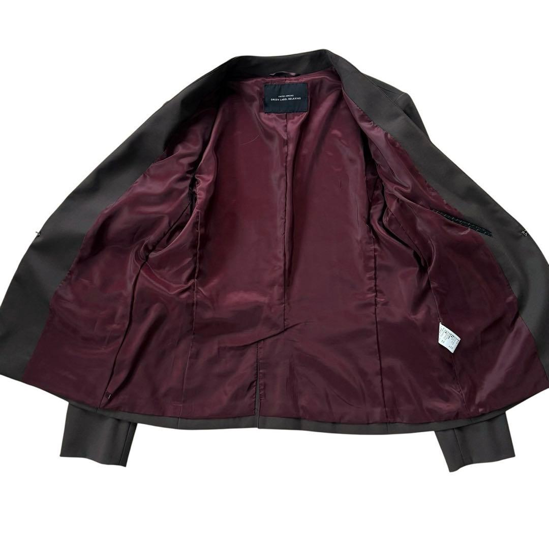 ユナイテッドアローズ セットアップ パンツ ノーカラー ブラウン 38