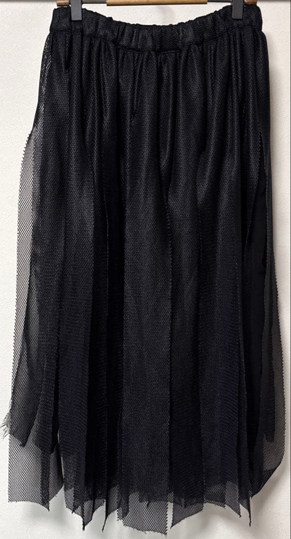 美品 COMME des GARÇONS ブラック スカート 短冊 コムコム