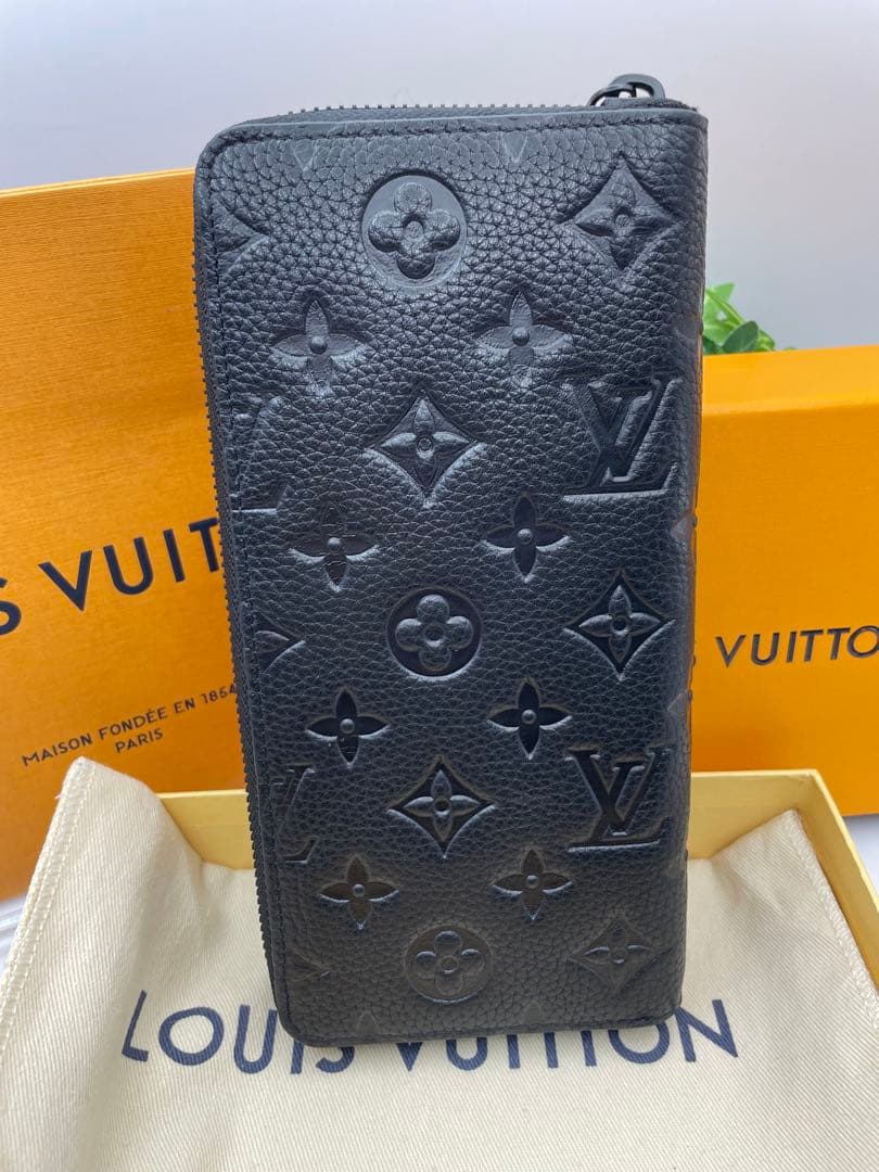 【美品】LOUIS VUITTON ジッピーウォレット アンプラント ノワール