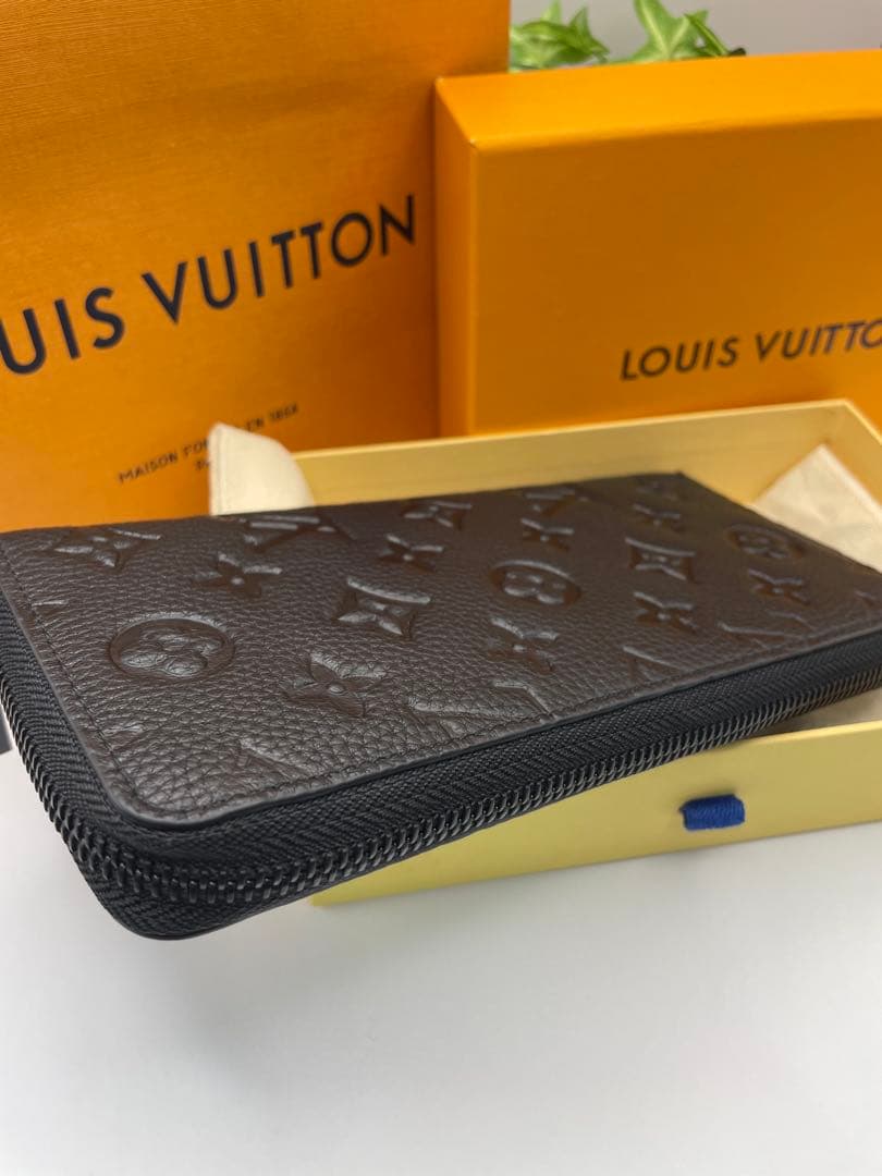 【美品】LOUIS VUITTON ジッピーウォレット アンプラント ノワール