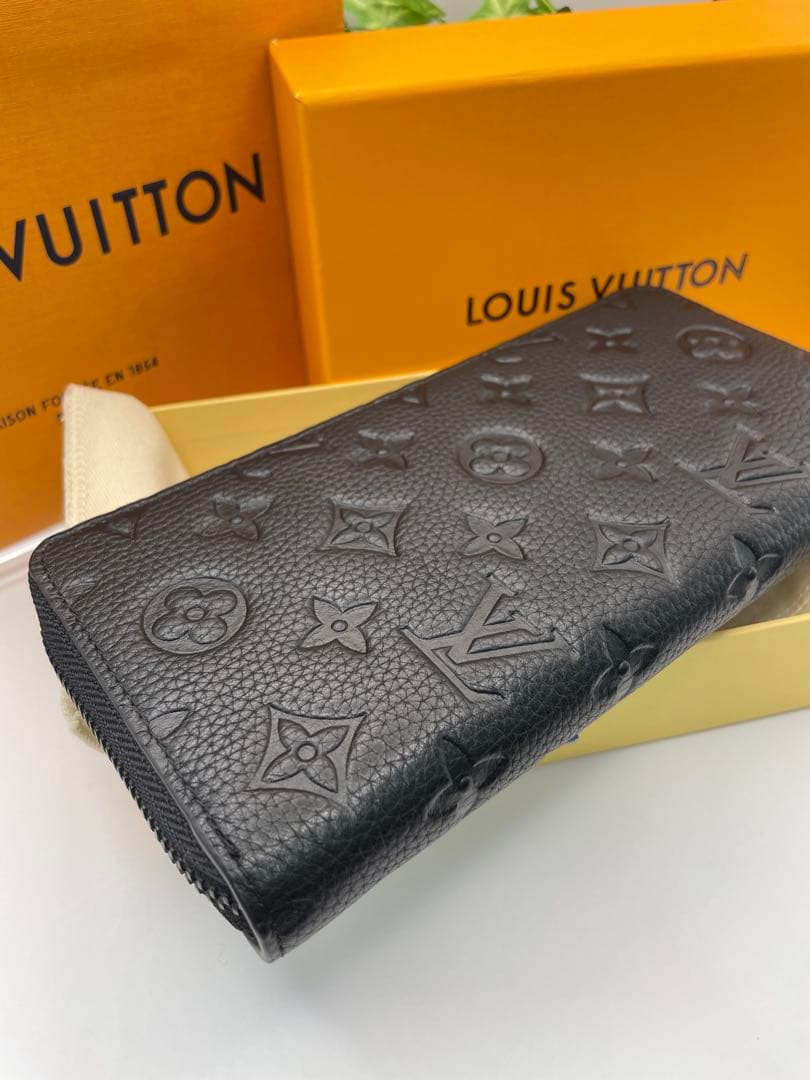 【美品】LOUIS VUITTON ジッピーウォレット アンプラント ノワール