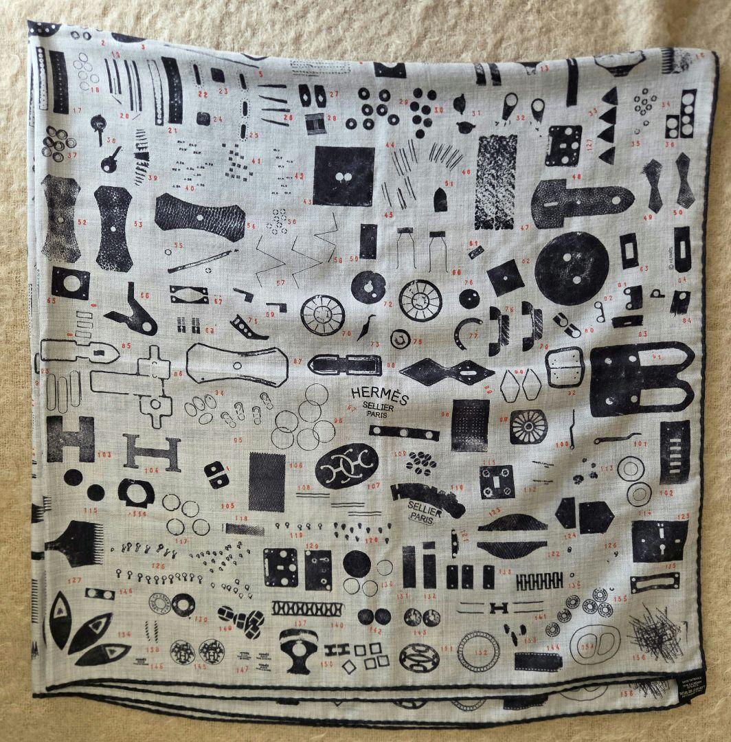 専用　エルメス　カレジェアン　カレ140　カシミアシルク