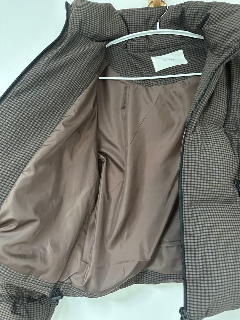 ジャケット・アウター Todayful Check Down Jacket