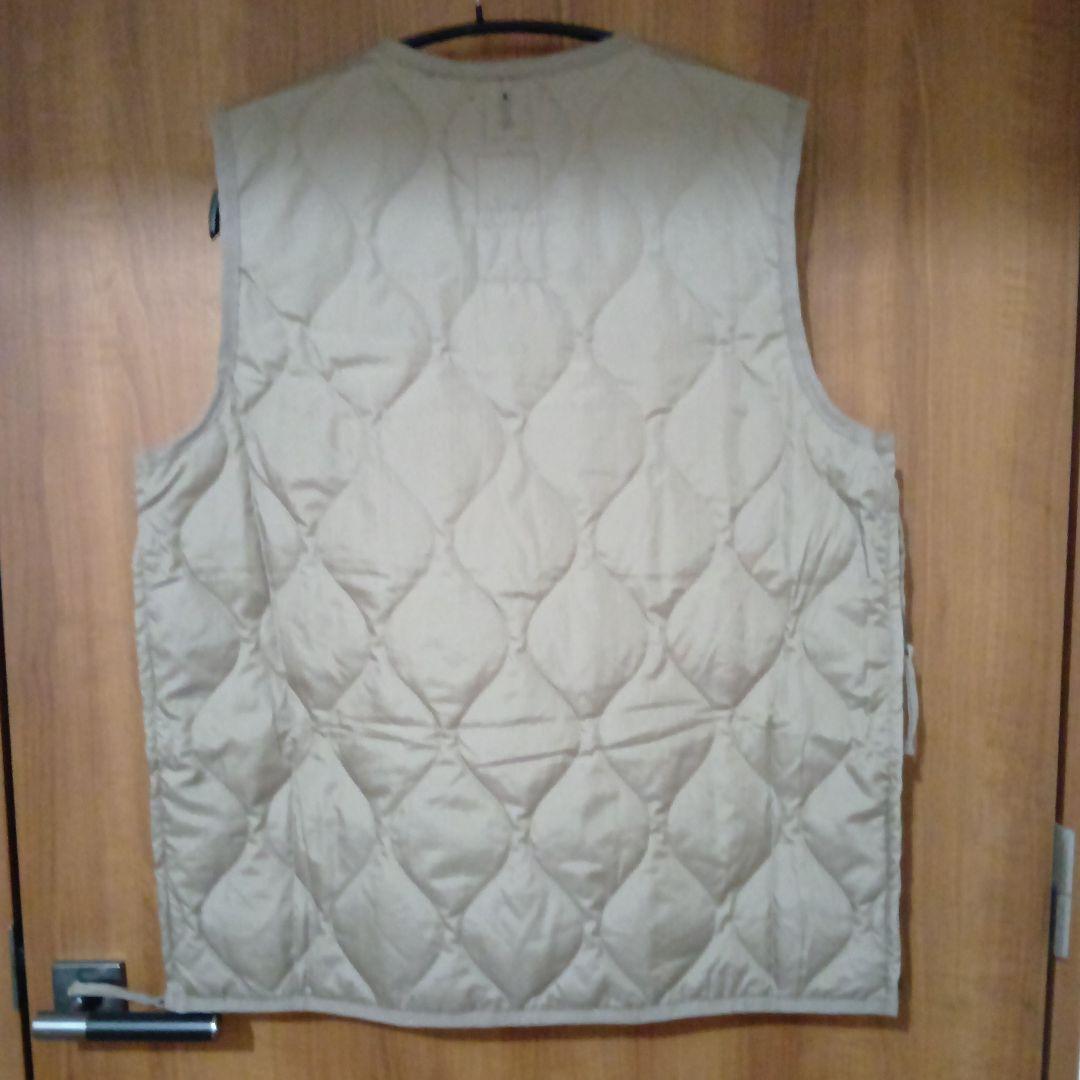 新品TAIONベージュ キルティング ノースリーブ ダウンベスト