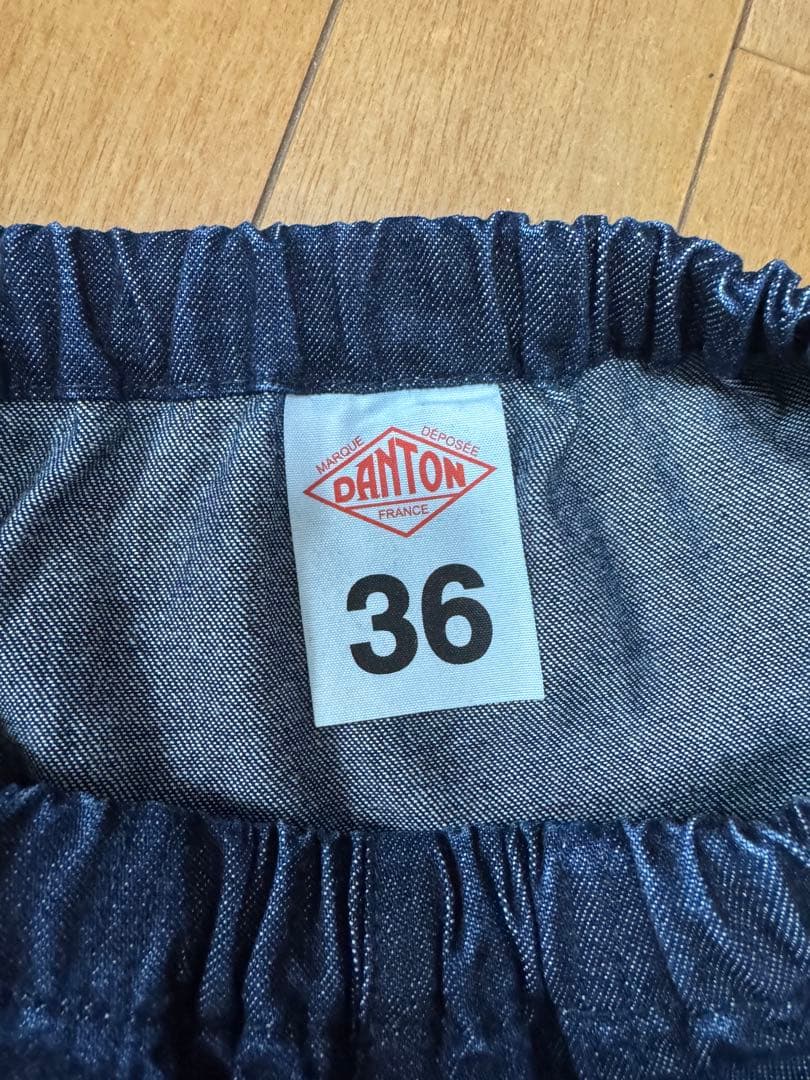 ダントン　DANTON WOMEN'S DENIM EASY PANTS 36