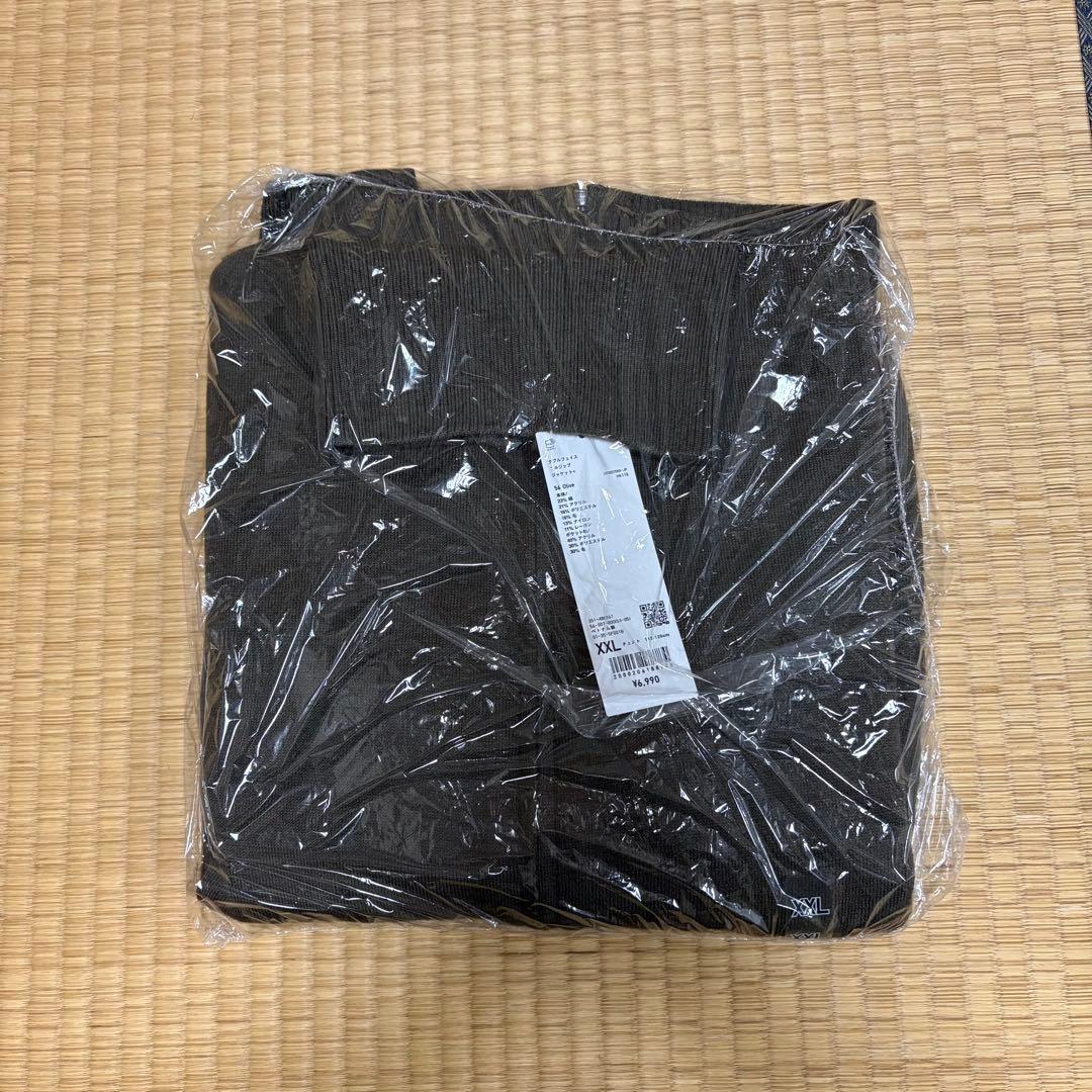 UNIQLO U ダブルフェイスフルジップジャケット XXL OLIVE