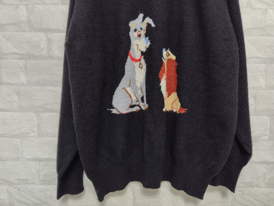 Johnson&Scott わんわん物語 デザイン カシミア100% セーター